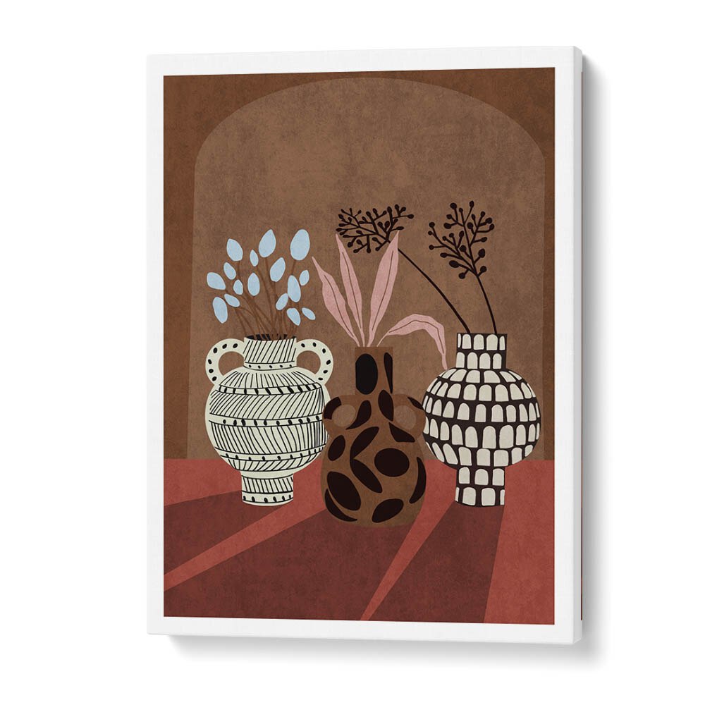 Stylish FLOWER VASE V, BOHO ART PAINTINGS by Emel Tunaboylu adds vibrant charm to any decor. Transform your space!