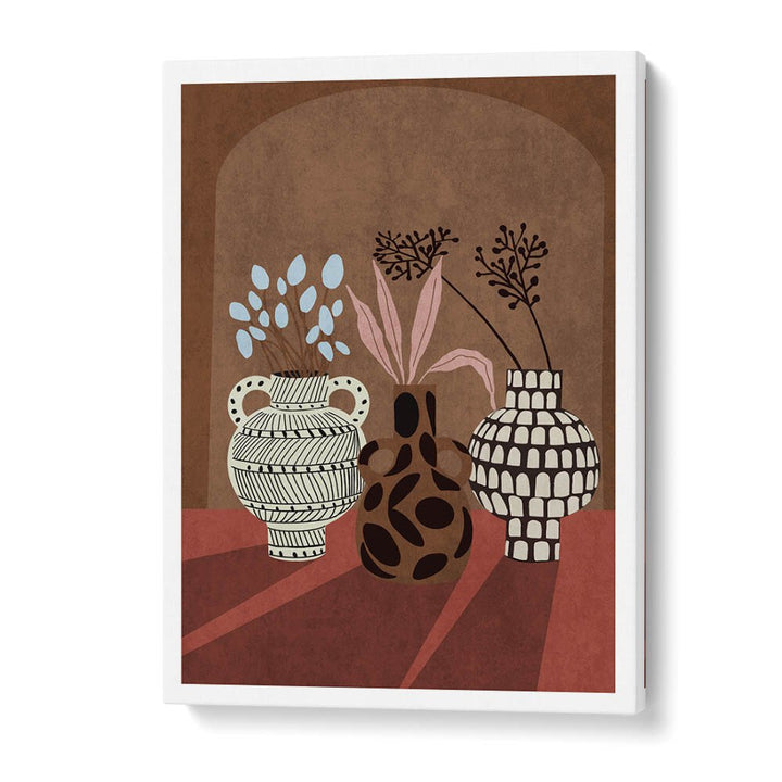 Stylish FLOWER VASE V, BOHO ART PAINTINGS by Emel Tunaboylu adds vibrant charm to any decor. Transform your space!