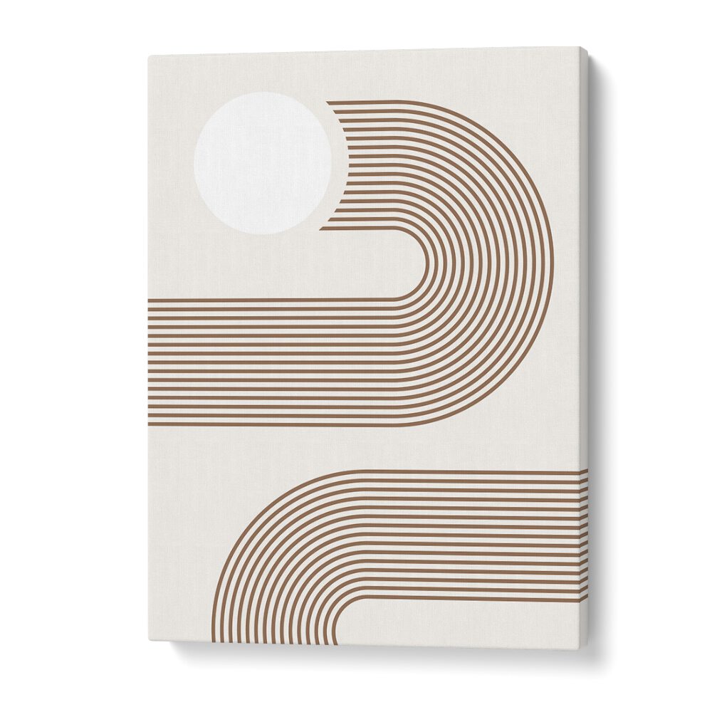 Elegant BEIGE ARC, BOHO ART PAINTINGS with stylish lines and curves, perfect for enhancing any modern space.