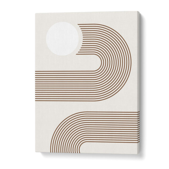 Elegant BEIGE ARC, BOHO ART PAINTINGS with stylish lines and curves, perfect for enhancing any modern space.