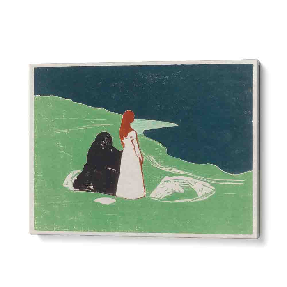 painting - TWO WOMEN ON THE SHORE (1898) by Asianmonk