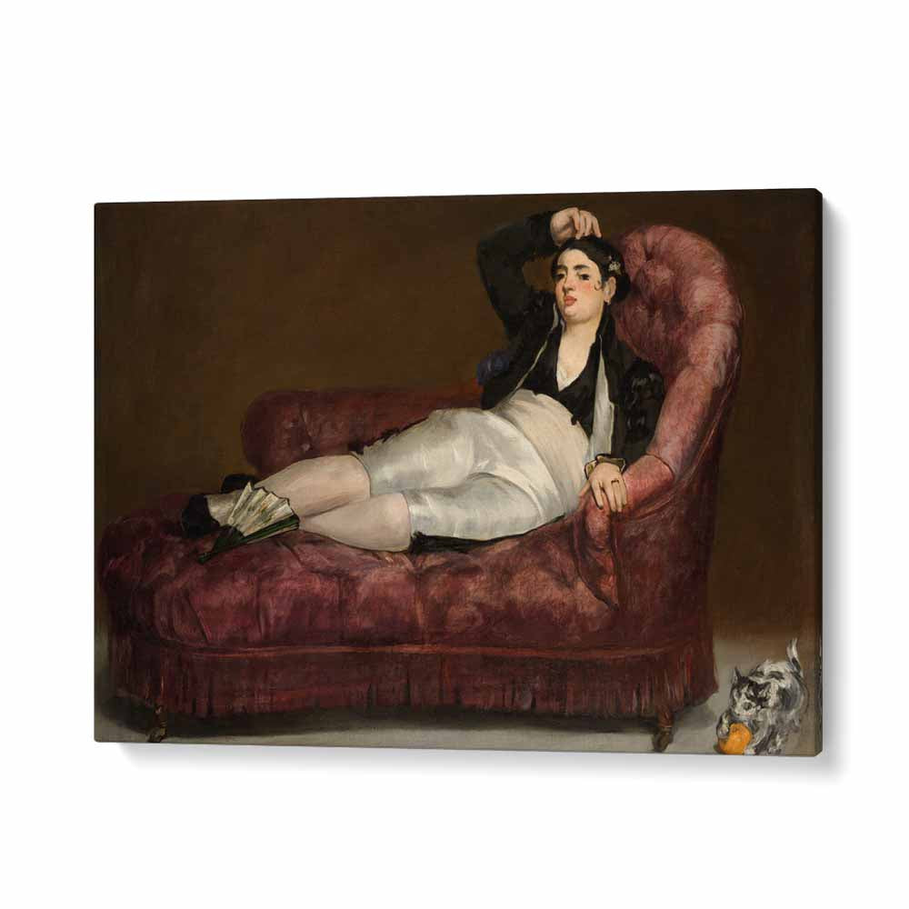 Edouard Manet painting - EDOUARD MANET (RECLINING YOUNG WOMAN IN SPANISH COSTUME) 1862-63 by Asianmonk