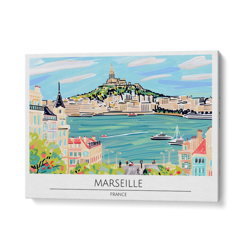 TRAVEL ART painting - MARSEILLE CITY - FRANCE by Asianmonk