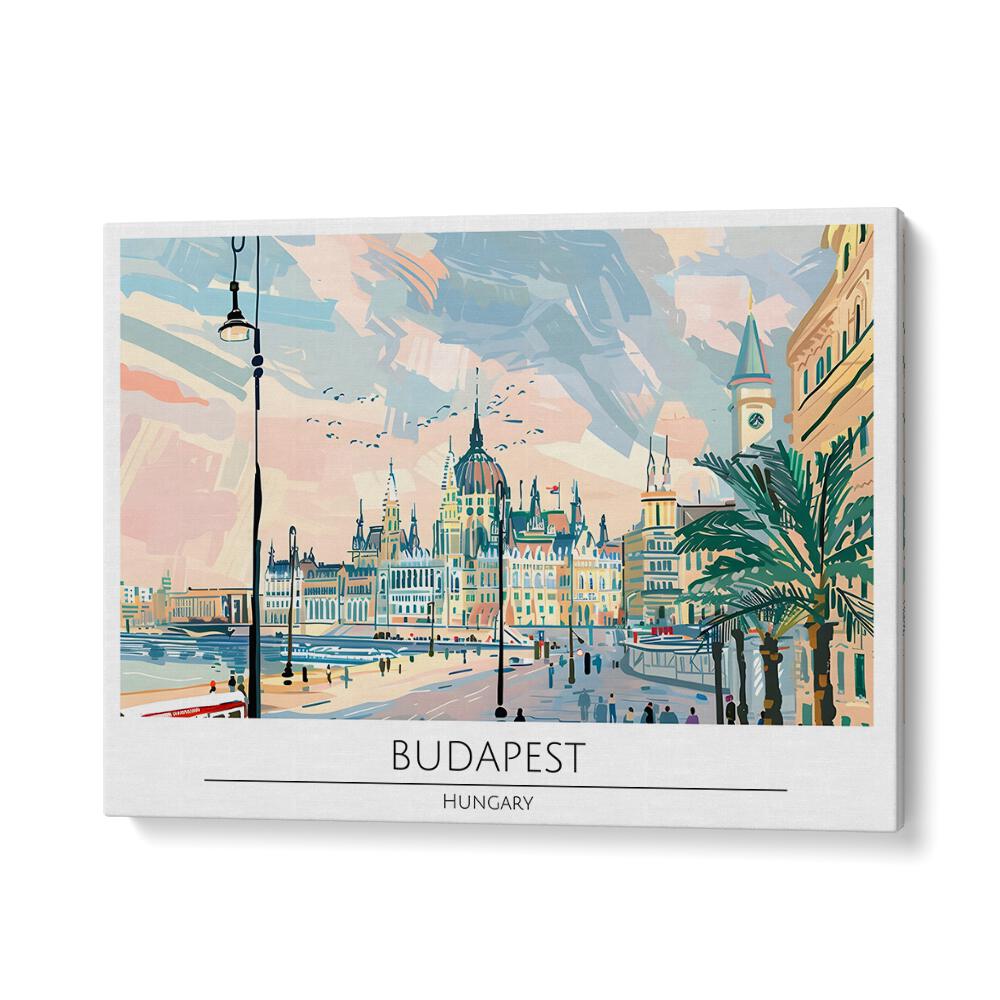 Explore the vibrant skyline in our BUDAPEST CAPITAL CITY - HUNGARY, TRAVEL POSTERS, showcasing the city's charm.