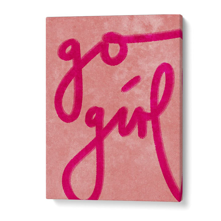 Elevate your space with the vibrant "GO GIRL, FASHION POSTERS" by Raissa Oltmanns on premium canvas.