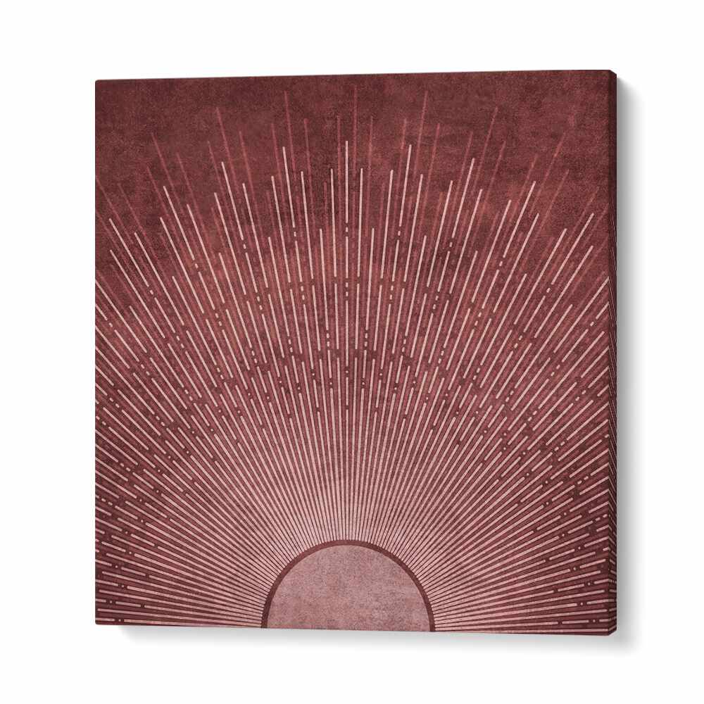 Elegant SUN JAPON LINES, BOHO ART PAINTINGS by Emel Tunaboylu, featuring radiant designs on premium canvas.