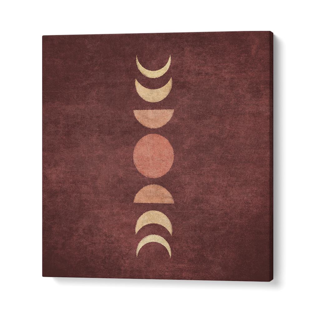 Transform your space with VISNE MOON PHASES III, BOHO ART PAINTINGS showcasing enchanting moon phases by Emel Tunaboylu.