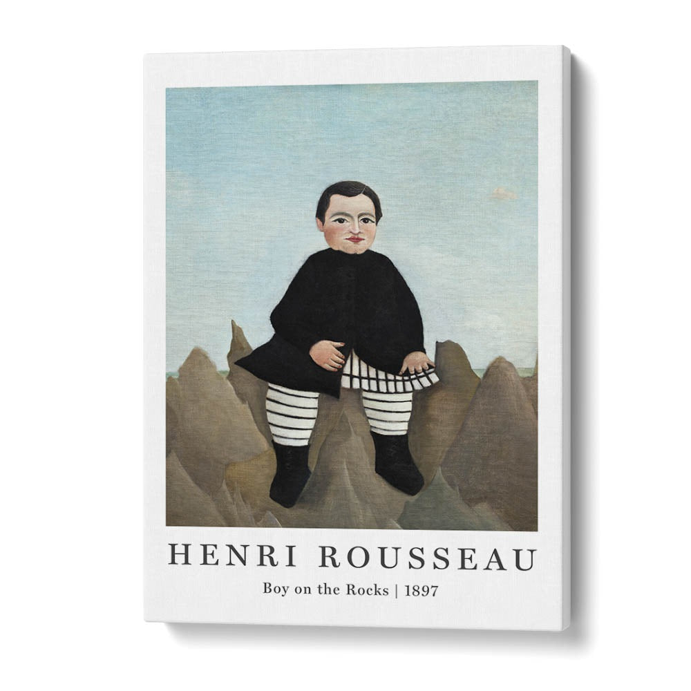 HENRI ROUSSEAU painting - HENRI ROUSSEAU 'BOY ON THE ROCK' (1897) by Asianmonk