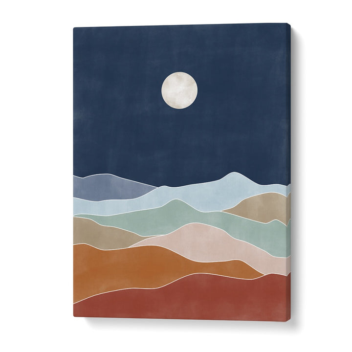 Elegant Wooden Street landscape paintings by Elena Ristova capture nature's beauty for your serene living space.