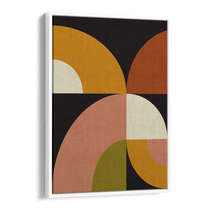 Transform your space with GEO SHAPES FALL XXI GEO, ABSTRACT PAINTINGS by Ana Rut Bre, featuring vibrant geometric designs.