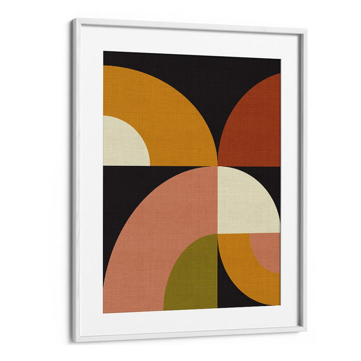 Transform your space with GEO SHAPES FALL XXI GEO, ABSTRACT PAINTINGS by Ana Rut Bre, featuring vibrant geometric forms.