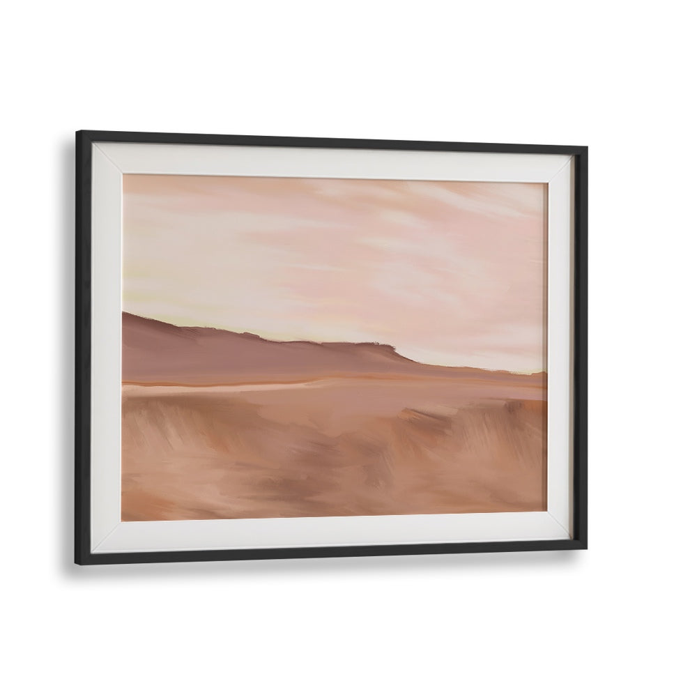 Elegant GOLDEN LANDSCAPE PAINTINGS in a sleek black frame, perfect for enhancing your home or office decor.