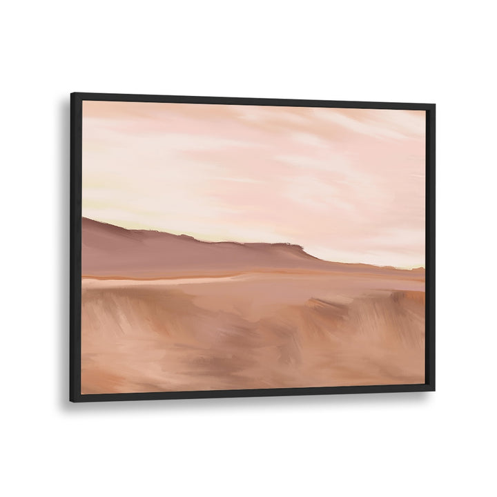 Elegant GOLDEN LANDSCAPE PAINTINGS in a sleek black frame, perfect for enhancing any home or office decor.
