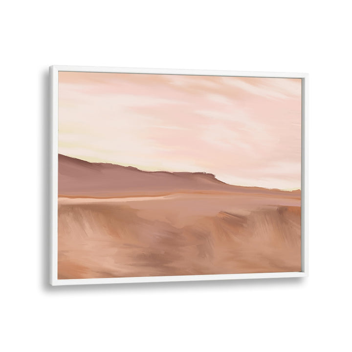 Stunning GOLDEN, LANDSCAPE PAINTINGS in a white frame, perfect for elevating your decor with elegance and tranquility.
