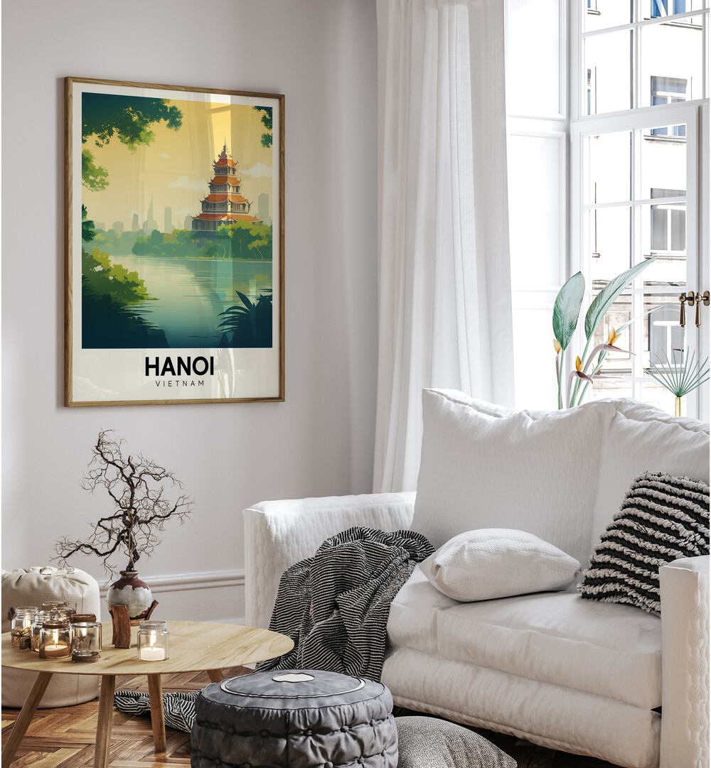 hanoi-vietnam travel posters Artwork I placed on a Wall