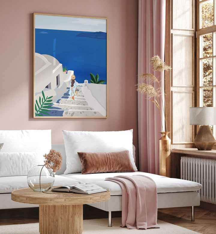 Stunning "Into The Blue, Travel Posters" by Petra Lidze, transforming your space with modern artistry and elegance.