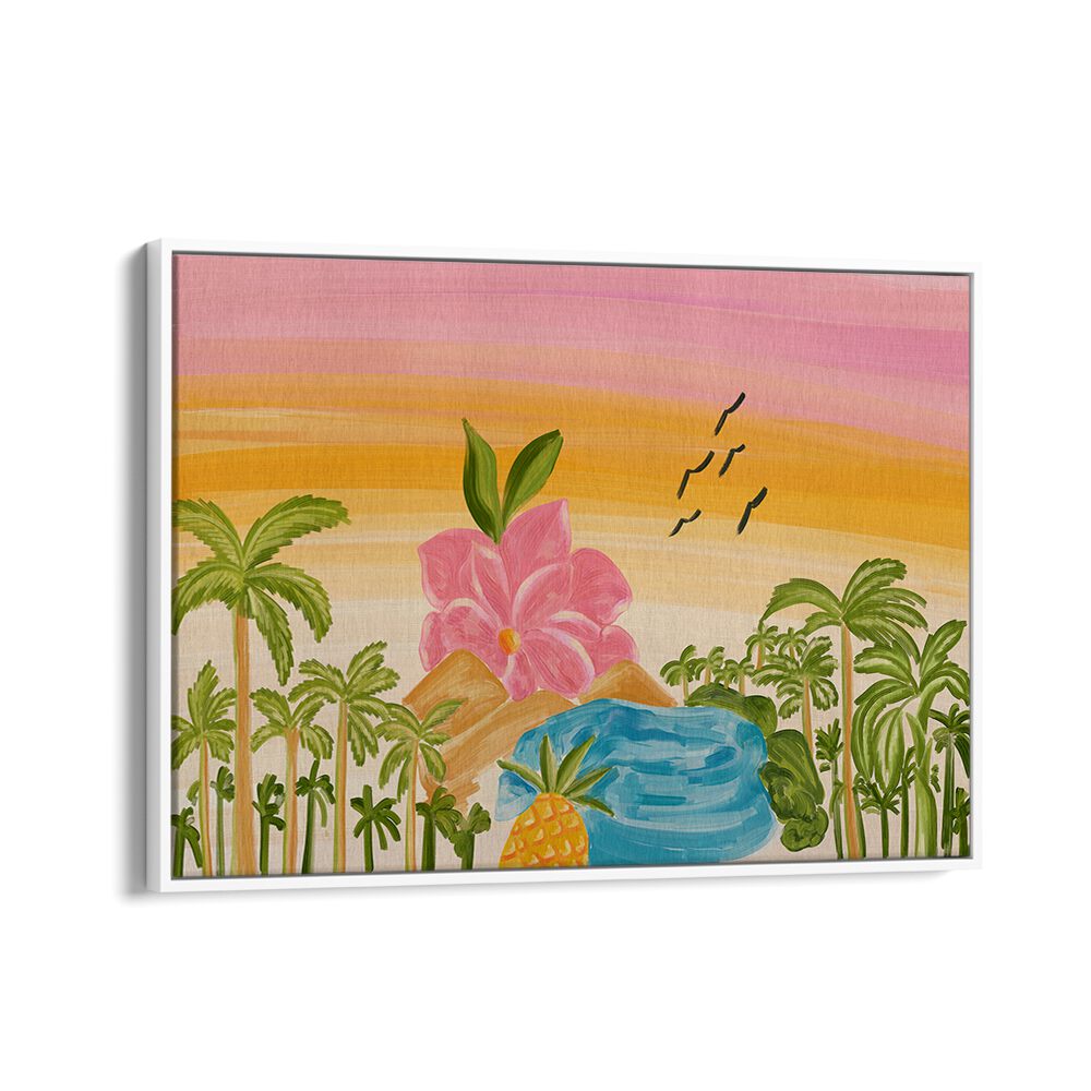 Vibrant ISLAND, LANDSCAPE PAINTINGS featuring tropical scenes and vivid colors to enhance your space beautifully.