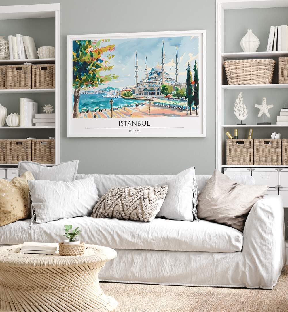 istanbul city-turkey travel posters Artwork I placed on a Wall