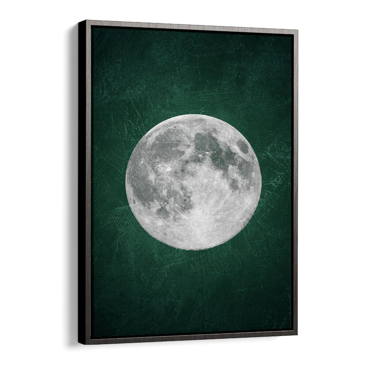 Stunning JADE MOON III, ZODIAC poster in a sleek black floater frame, perfect for modern decor.