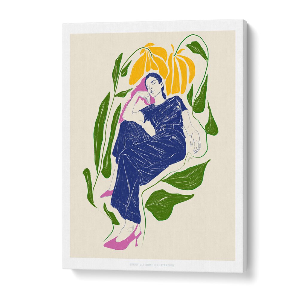 Transform your space with the QUIET IN GARDEN, VIBRANT art print, blending tranquility and vibrant energy beautifully.