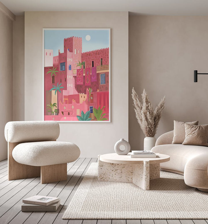 KASHBAH, TRAVEL POSTERS showcase vibrant artwork by Petra Lidze, perfect for enhancing modern interiors.