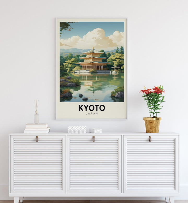kyoto reverie travel posters Artwork II placed on a Wall