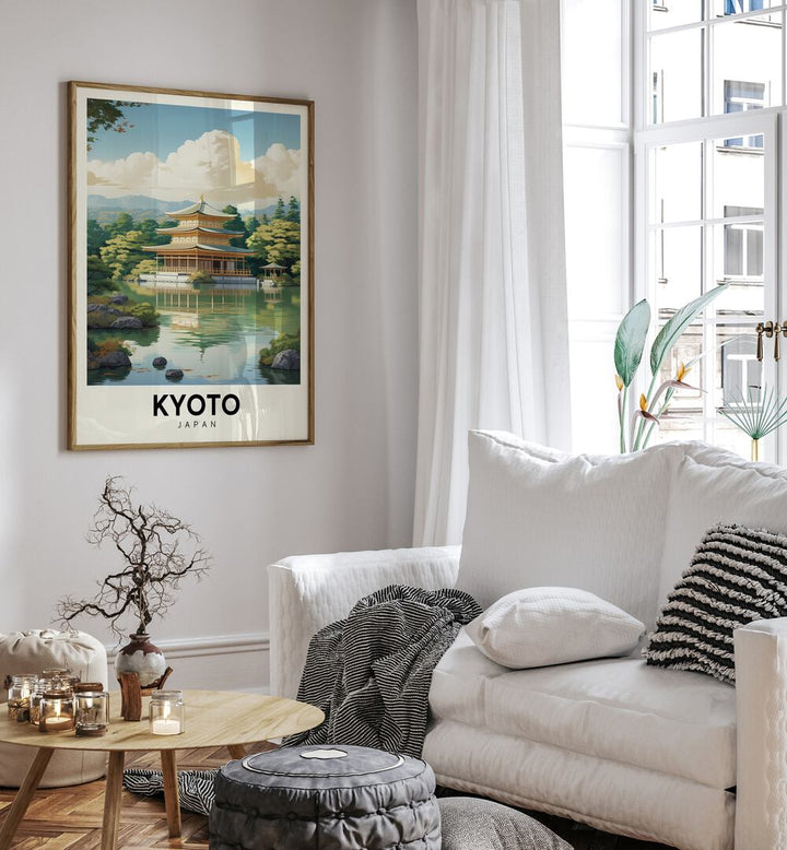 kyoto reverie travel posters Artwork III placed on a Wall