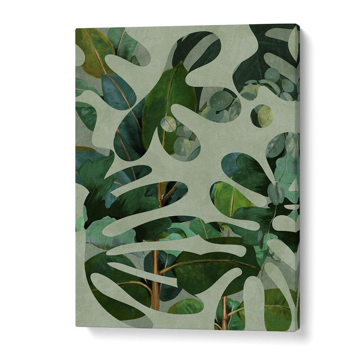 Stunning LEAVES MORE X - KOPIE, FLORAL FLOWER PAINTINGS showcasing vibrant botanical art by Ana Rut Bre.