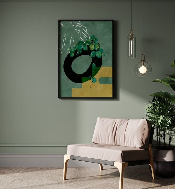 Stylish LEAVES MORE IV, FLORAL FLOWER PAINTINGS by Ana Rut Bre, perfect for enhancing your home decor with greenery.