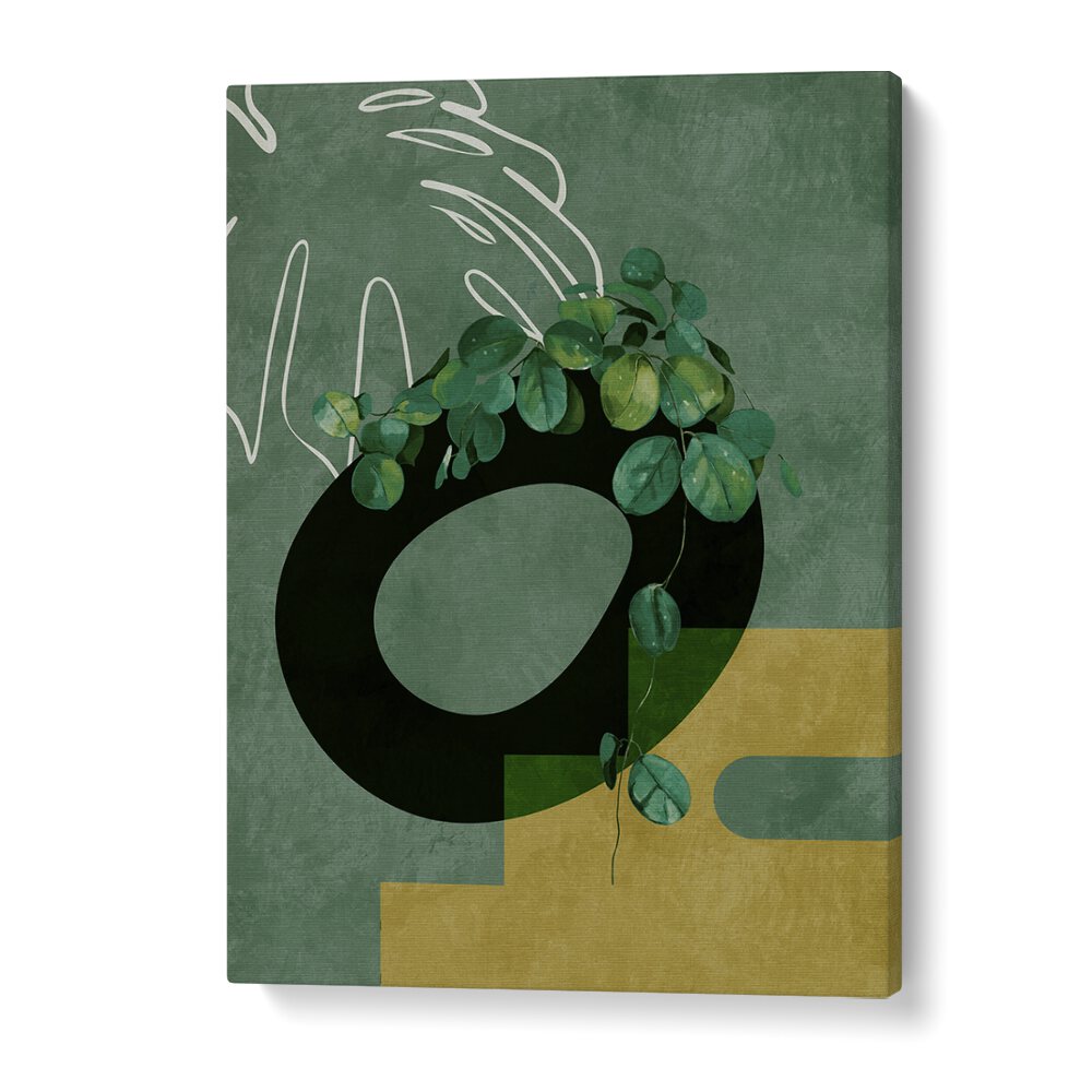 Stylish LEAVES MORE IV, FLORAL FLOWER PAINTINGS featuring greenery by Ana Rut Bre, perfect for nature lovers' decor.