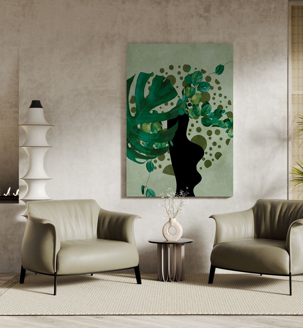 Transform your space with LEAVES MORE V - KOPIE, FLORAL FLOWER PAINTINGS by Ana Rut Bre, celebrating nature's elegance.