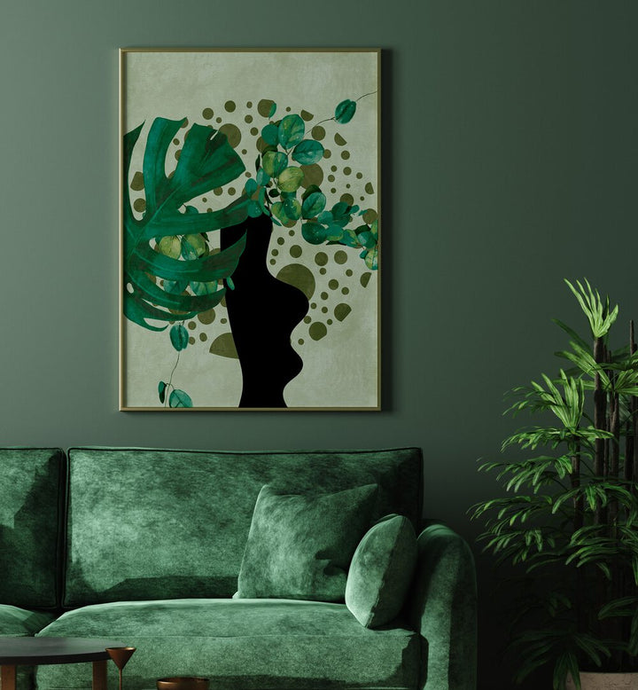 Transform your space with LEAVES MORE V - KOPIE, FLORAL FLOWER PAINTINGS by Ana Rut Bre, showcasing nature's elegance.