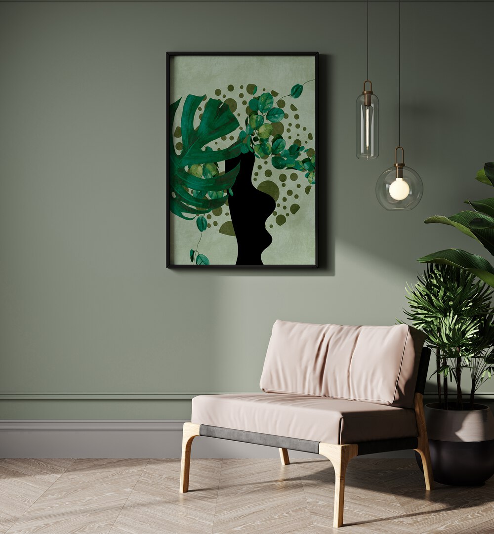 Elevate your decor with "Leaves More V - Kopie, Floral Flower Paintings" by Ana Rut Bre, showcasing nature's elegance.