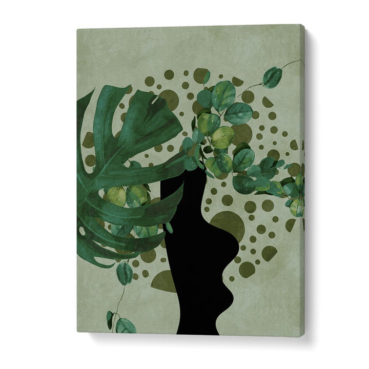 Botanical art print "Leaves More V - Kopie, Floral Flower Paintings" by Ana Rut Bre adds elegance to any space.