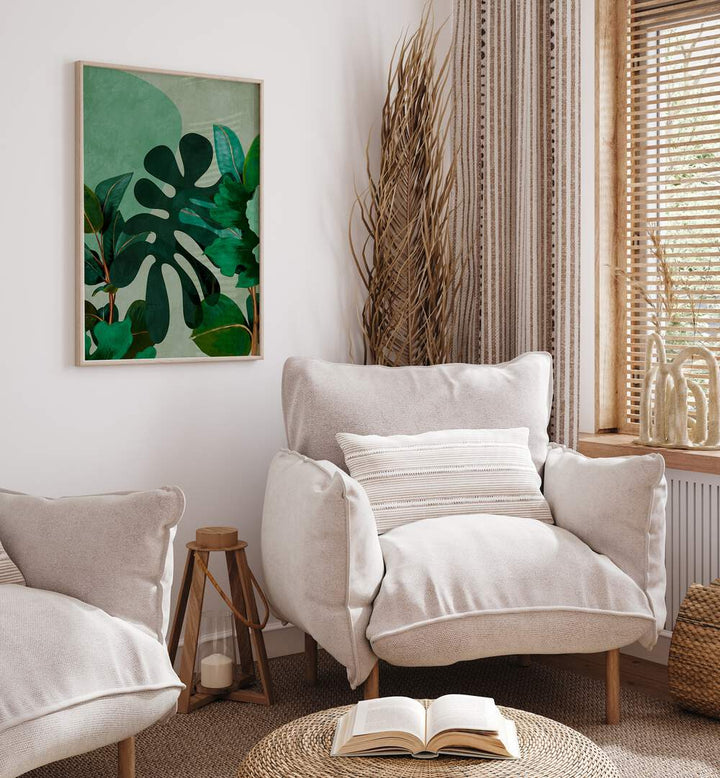 Transform your space with LEAVES MORE VIII - KOPIE, FLORAL FLOWER PAINTINGS by Ana Rut Bre, showcasing vibrant botanicals.