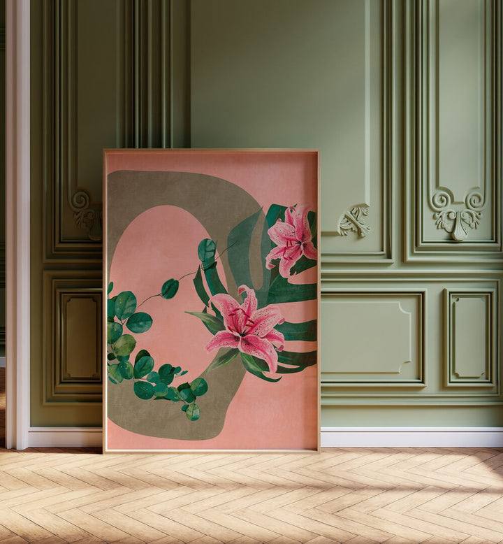 Transform your space with LEAVES MORE XI - KOPIE, FLORAL FLOWER PAINTINGS by Ana Rut Bre, showcasing vibrant blooms.