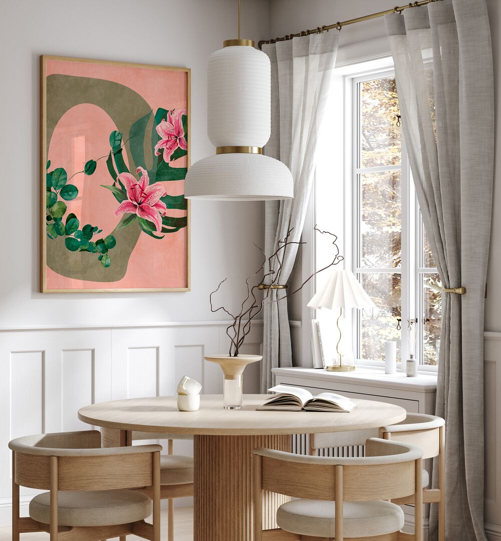 Brighten your space with LEAVES MORE XI - KOPIE, FLORAL FLOWER PAINTINGS by Ana Rut Bre, showcasing vibrant botanicals.