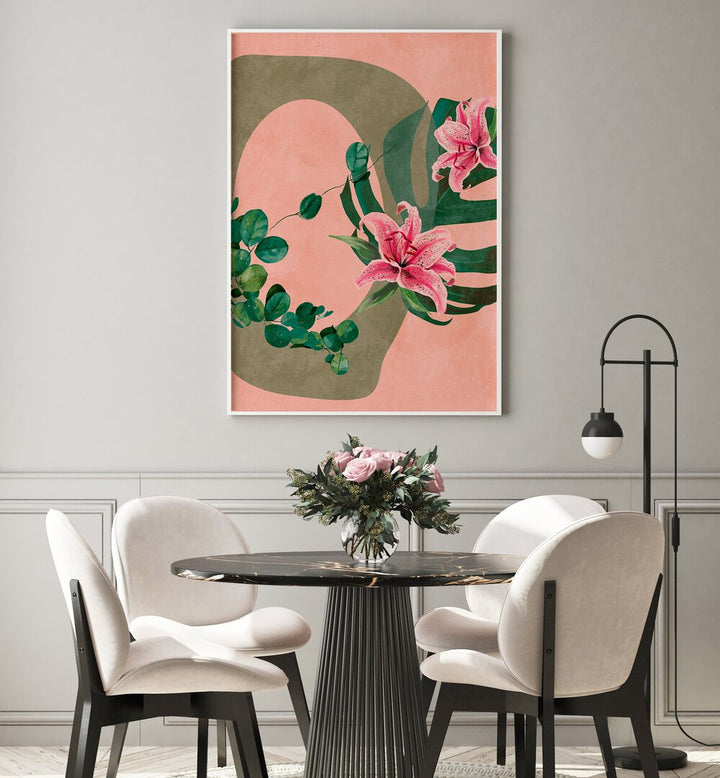 Stunning LEAVES MORE XI - KOPIE, FLORAL FLOWER PAINTINGS by Ana Rut Bre, enhancing modern elegance in any space.