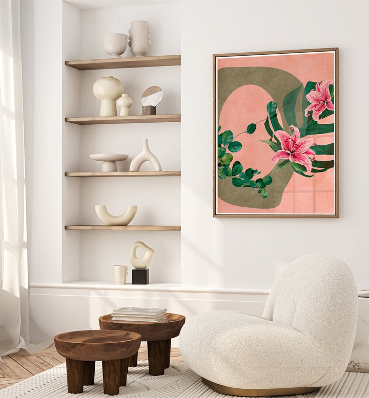 Transform your space with LEAVES MORE XI - KOPIE, FLORAL FLOWER PAINTINGS by Ana Rut Bre, showcasing vibrant botanical art.