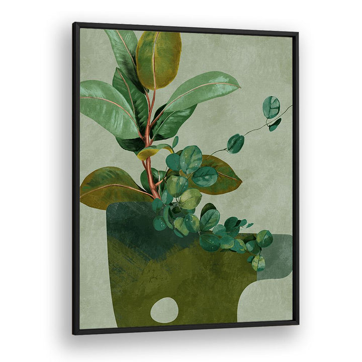 Botanical art print LEAVES MORE XII, FLORAL FLOWER PAINTINGS by Ana Rut Bre, perfect for modern decor.