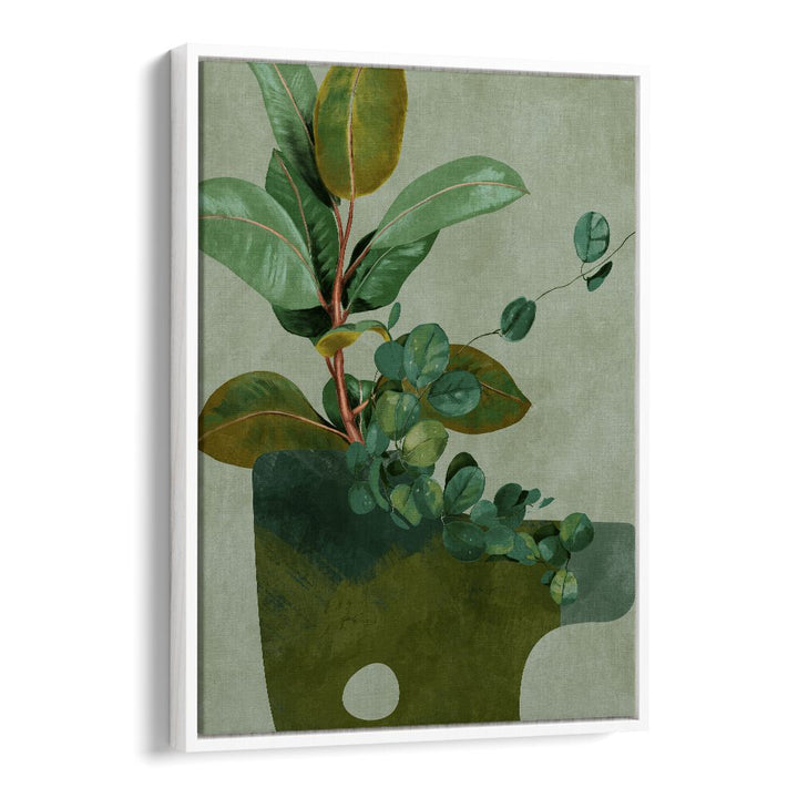 Botanical art print "LEAVES MORE XII, FLORAL FLOWER PAINTINGS" by Ana Rut Bre enhances any modern space beautifully.