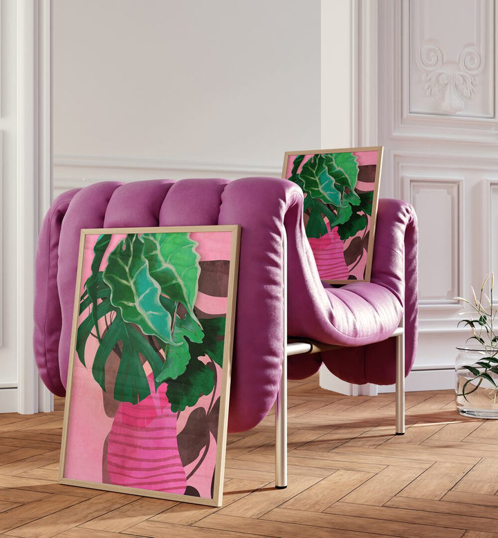 Vibrant "LEAVES MORE XIII, FLORAL FLOWER PAINTINGS" by Ana Rut Bre adds life to your space with stunning botanical art.