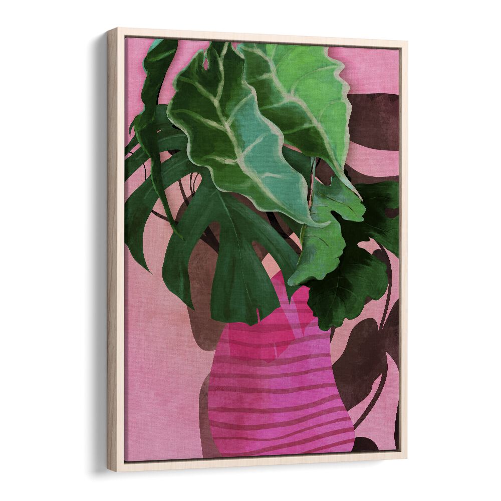 Vibrant "LEAVES MORE XIII, FLORAL FLOWER PAINTINGS" by Ana Rut Bre enhances your space with botanical elegance.