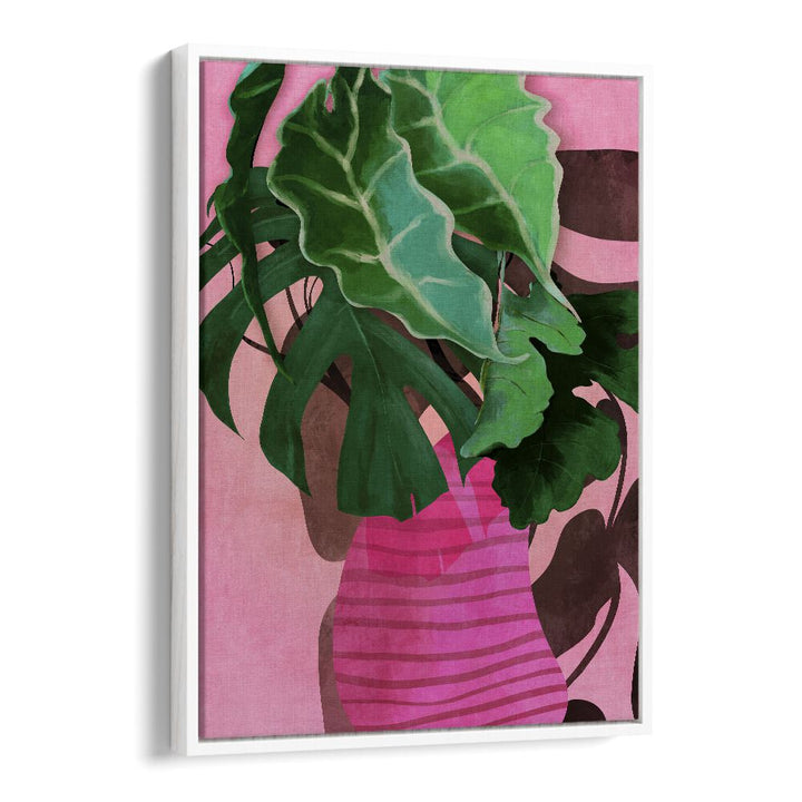 Bright and vibrant "LEAVES MORE XIII, FLORAL FLOWER PAINTINGS" by Ana Rut Bre enhances modern home decor beautifully.