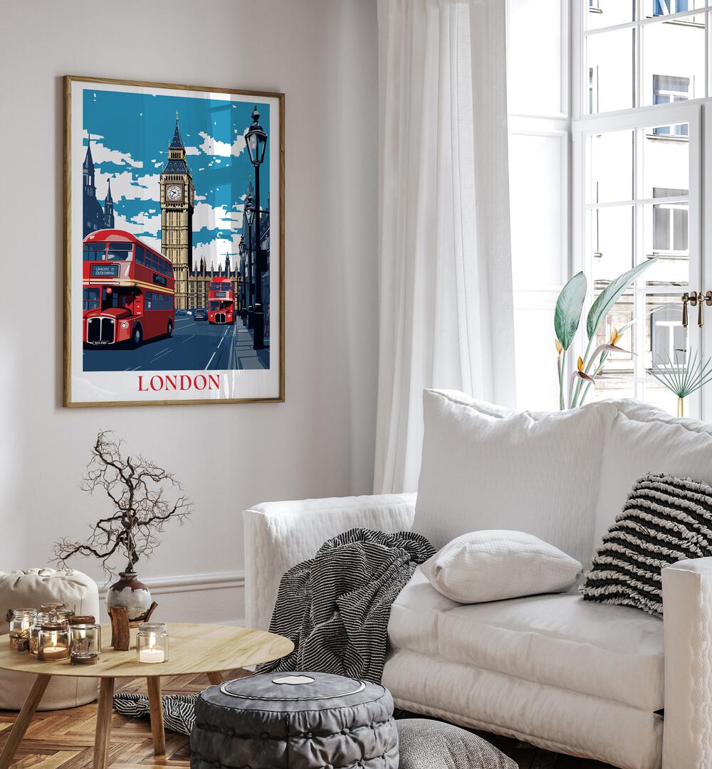 london dreams III travel posters Artwork I placed on a Wall