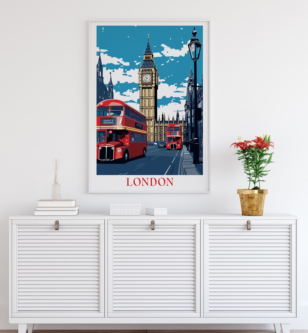 london dreams III travel posters Artwork II placed on a Wall