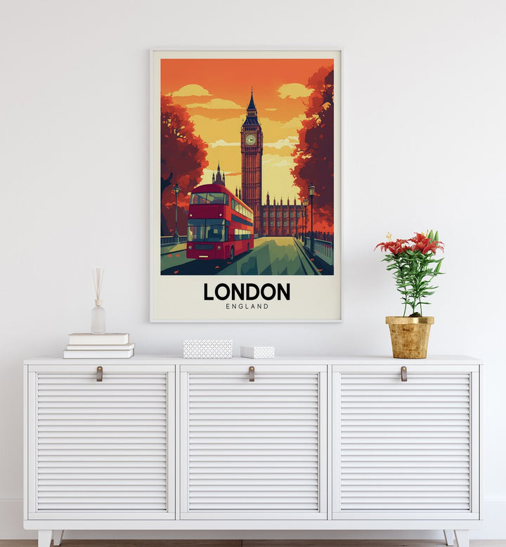 london-england I travel posters Artwork I placed on a Wall