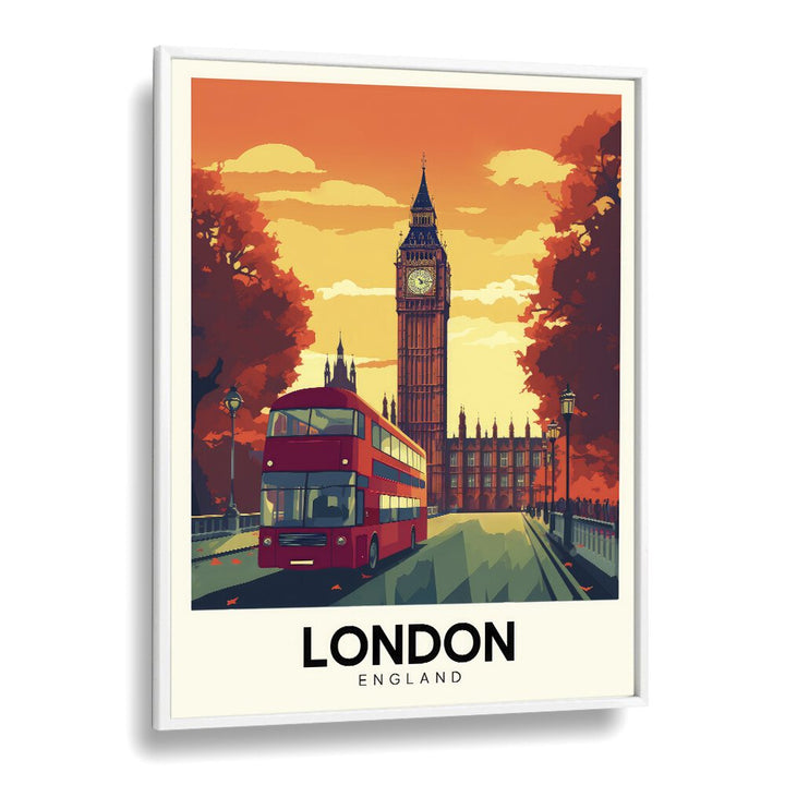london-england I travel posters in White Plain Frame