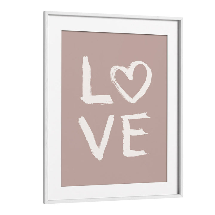 Stunning LOVE TOOTHY PINK, QUOTES poster in a white frame, perfect for brightening your home or office decor.