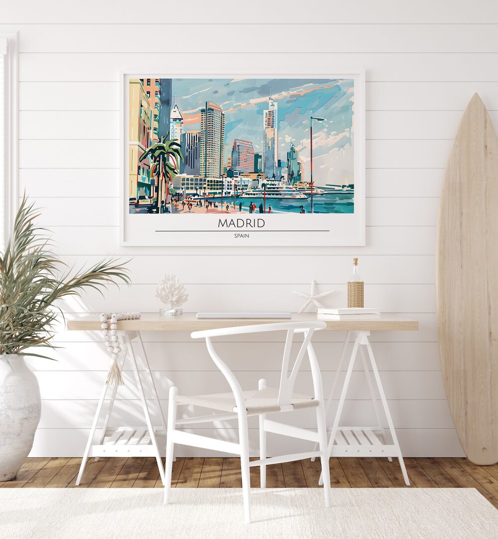 madrid city-spain travel posters Artwork I placed on a Wall